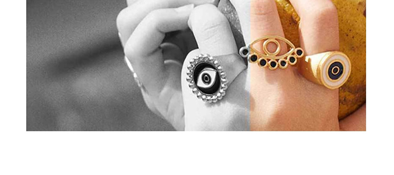 Fashion Silver Eye Opening Drip Ring,Fashion Rings