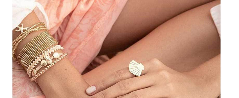 Fashion Gold Starfish Shell Open Ring,Fashion Rings