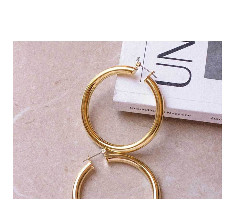 Fashion Rose Gold Big Circle Earrings,Hoop Earrings