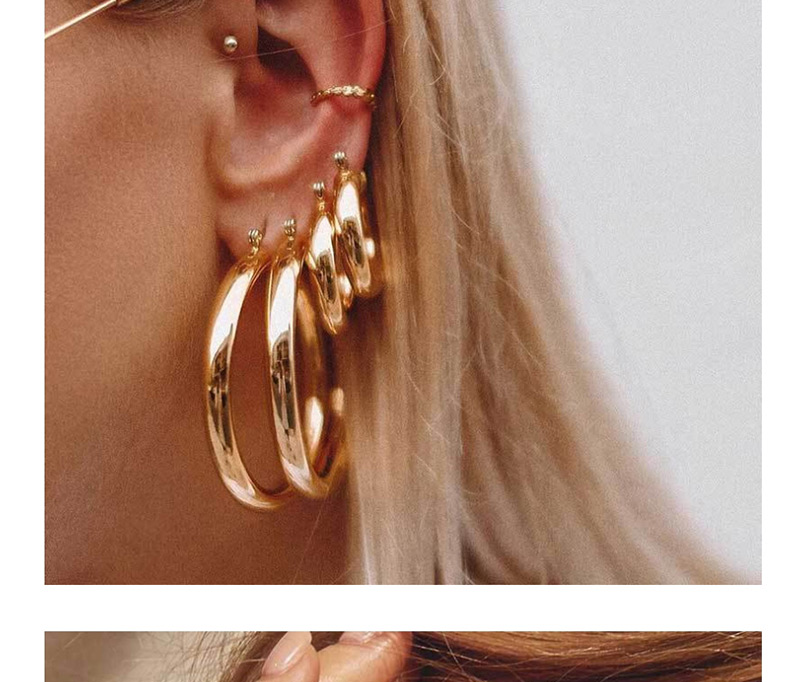 Fashion Gold Big Circle Earrings,Hoop Earrings