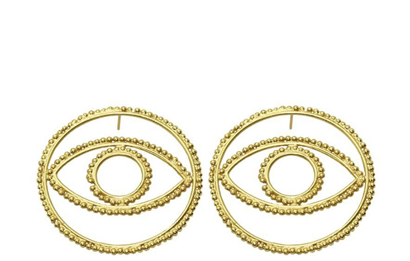 Fashion Gold Eye Earrings,Stud Earrings