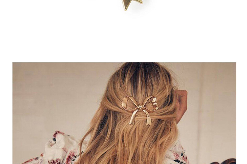 Fashion Gold Gold-plated Flower Hair Clip,Hairpins