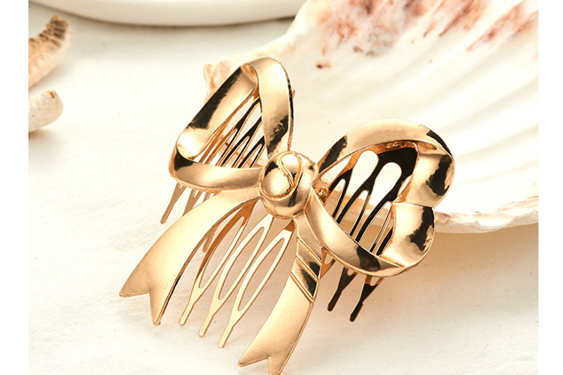 Fashion Gold Gold-plated Flower Hair Clip,Hairpins