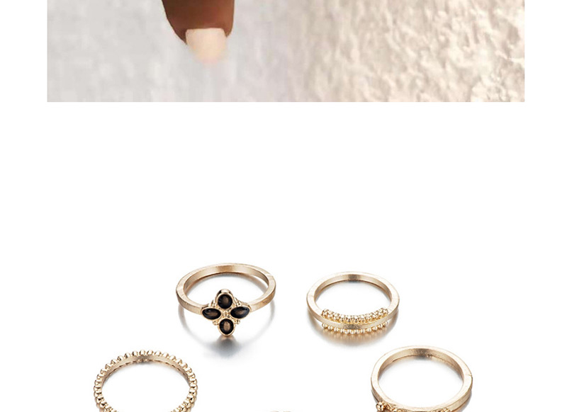 Fashion Silver Gold-plated Ring Set,Rings Set