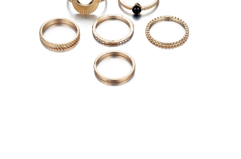 Fashion Gold Gold-plated Ring Set,Rings Set
