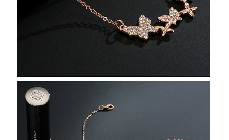 Fashion Gold Crystal Bow Necklace,Pendants