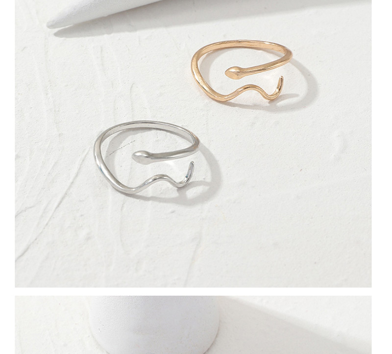 Fashion Gold Serpentine Wavy Open Ring,Fashion Rings