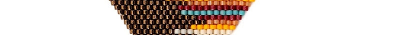 Fashion Color Rice Beads Woven Geometric Diamond Fittings,Jewelry Findings & Components