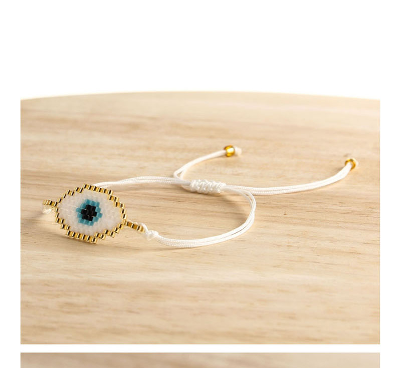 Fashion Black Rice Beads Woven Eye Tassel Bracelet,Beaded Bracelet