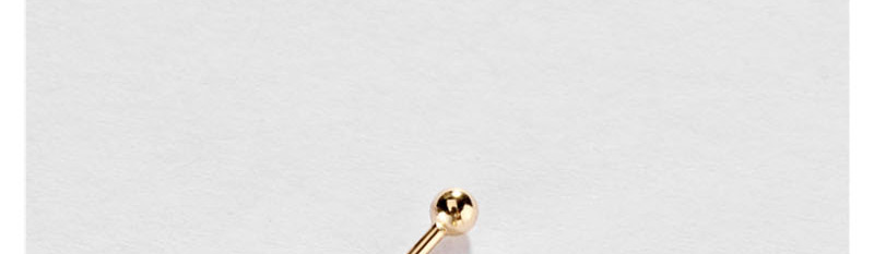 Fashion Gold Copper Inlaid Natural Encyclopedia Pearl Adjustable Ear Clip,Stud Earrings