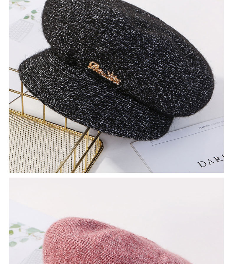 Fashion Purple Plush Earmuffs Knit Cap,Sun Hats