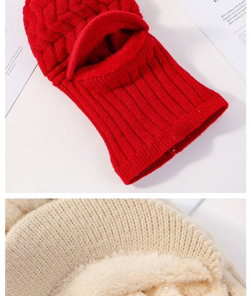 Fashion Red Hat Scarf One Wool Cap,Knitting Wool Hats