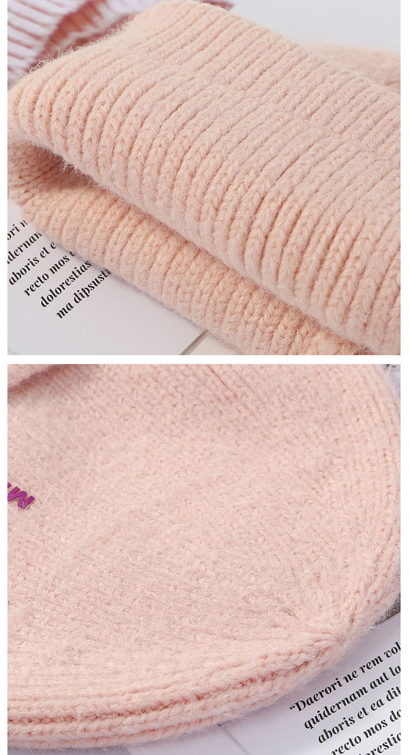 Fashion Khaki Letter Knit Wool Hat,Knitting Wool Hats
