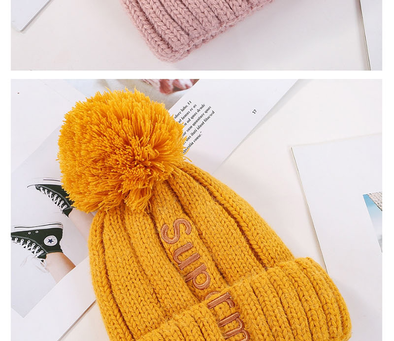 Fashion White Letter Embroidery And Velvet Hat,Knitting Wool Hats