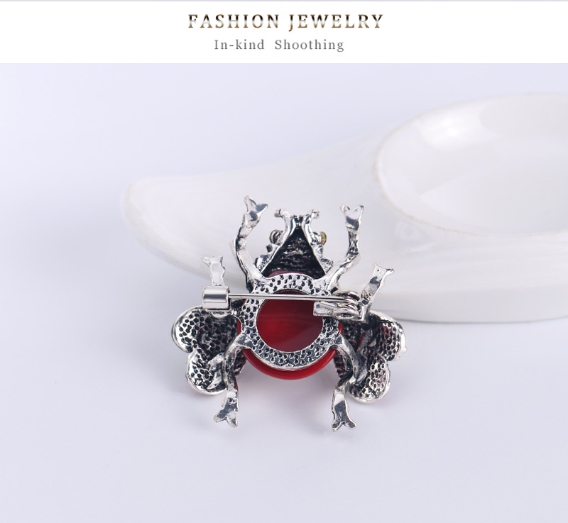 Fashion Red Alloy Dripping Bee Brooch,Korean Brooches