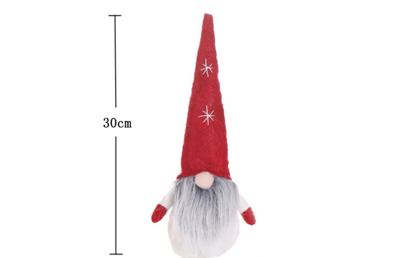 Fashion Gray Long Hat Without Face Doll Santa Claus Standing Pose Doll Without Face Doll,Festival & Party Supplies