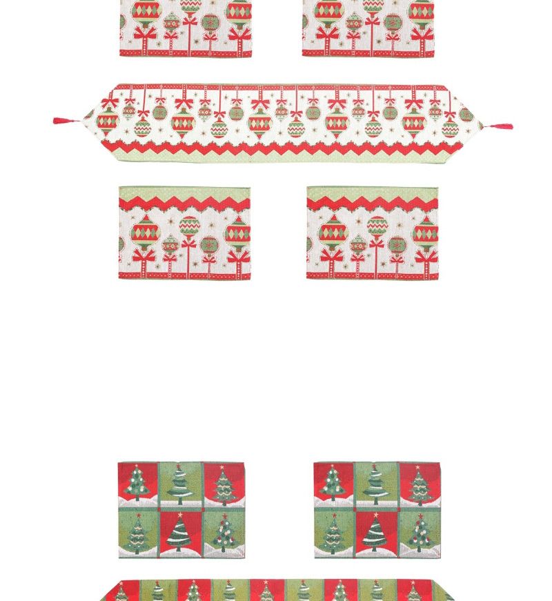 Fashion Elk Table Flag A Placemat For 4 Sets Christmas Series Table Flag,Festival & Party Supplies