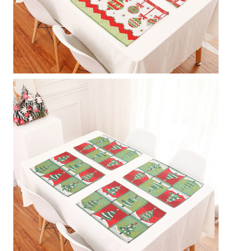 Fashion Bell Table Flag A Placemat 4 Christmas Series Table Flag,Festival & Party Supplies