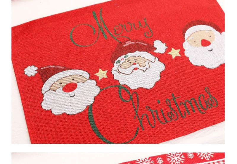Fashion New Table Mat For The Elderly 1 Piece Of Christmas Embroidery Placemat,Festival & Party Supplies