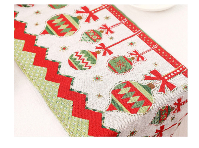 Fashion Bell Table Flag Yarn-dyed Jacquard Christmas Table Flag,Festival & Party Supplies