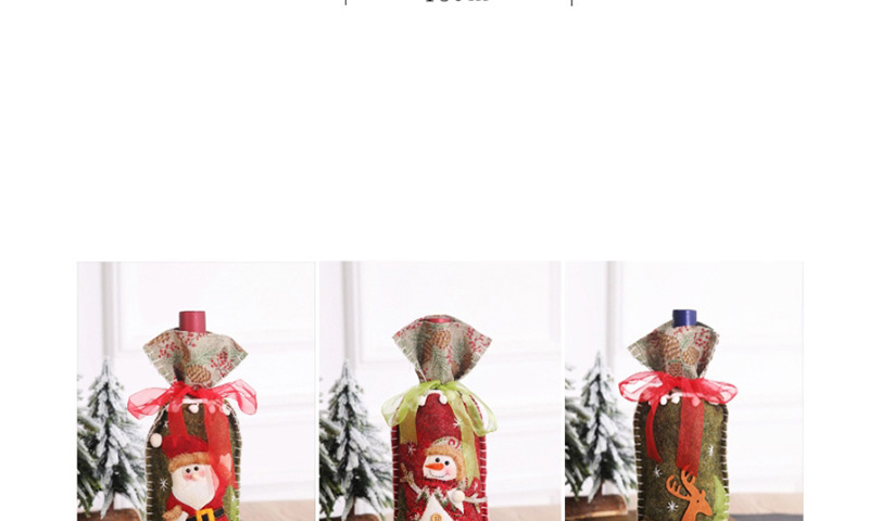 Fashion Snowman Country Christmas Wine Set,Festival & Party Supplies