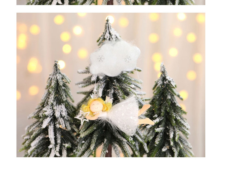 Fashion White Erected Cloud Angel Christmas Cloud Angel Pendant,Festival & Party Supplies