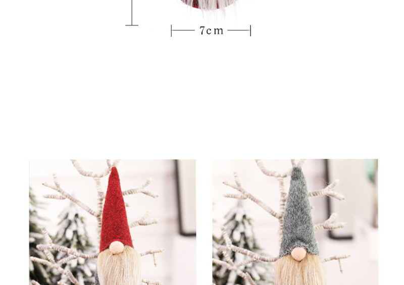 Fashion H Red Models Without Face Dolls Without Hand Ornaments Faceless Doll Small Christmas Tree Pendant,Festival & Party Supplies