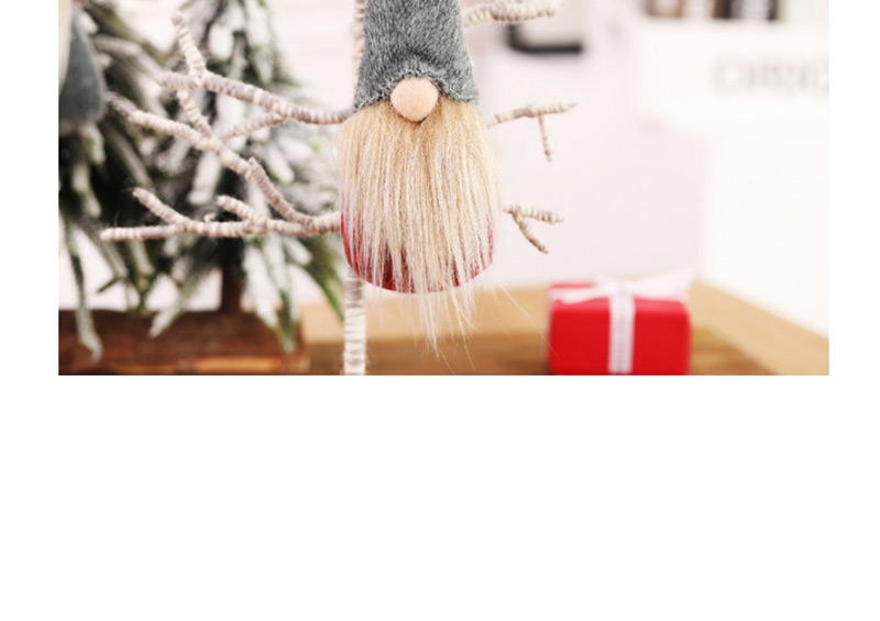 Fashion H Gray Section No Face Doll No Hand Ornaments Faceless Doll Small Christmas Tree Pendant,Festival & Party Supplies