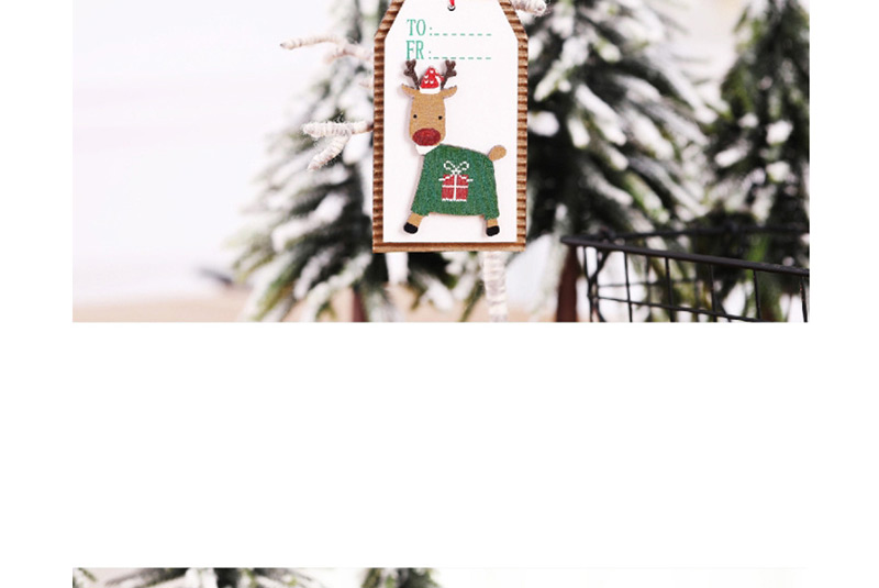 Fashion Snowman Wooden Sign Pendant Christmas Tree Pendant,Festival & Party Supplies