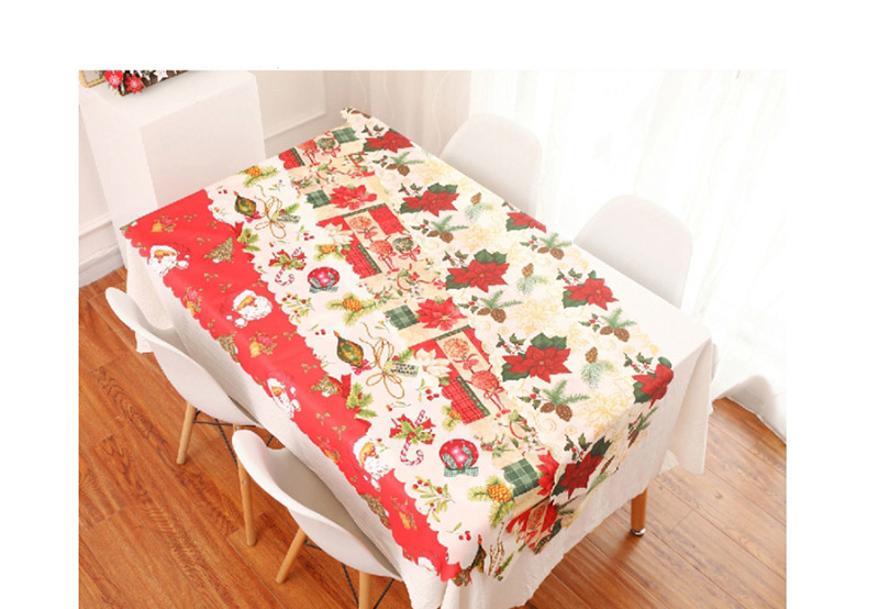 Fashion B Color Polyester Printed Christmas Table Flag,Festival & Party Supplies