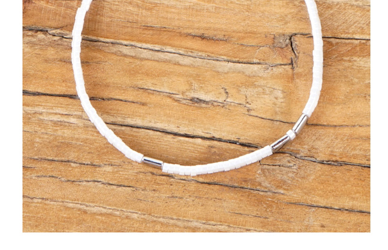 Fashion White Square Rice Beads Beaded Bracelet,Beaded Bracelet