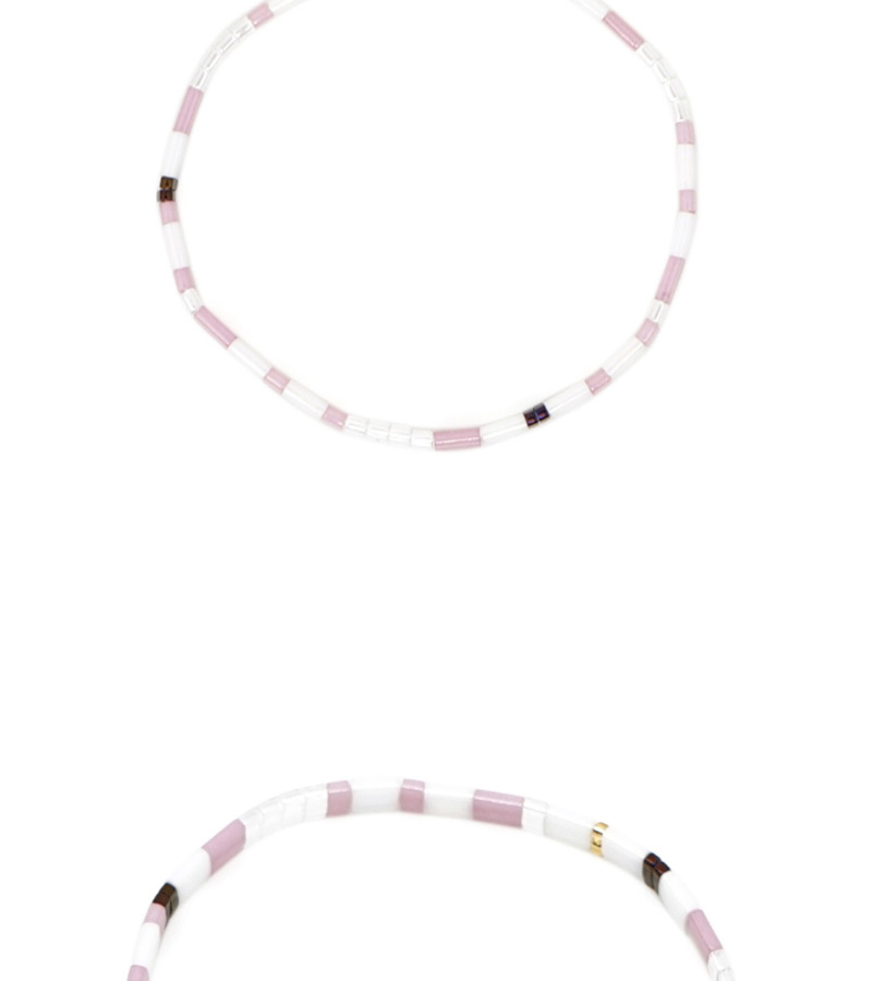 Fashion Purple Square Rice Beads Beaded Bracelet,Beaded Bracelet