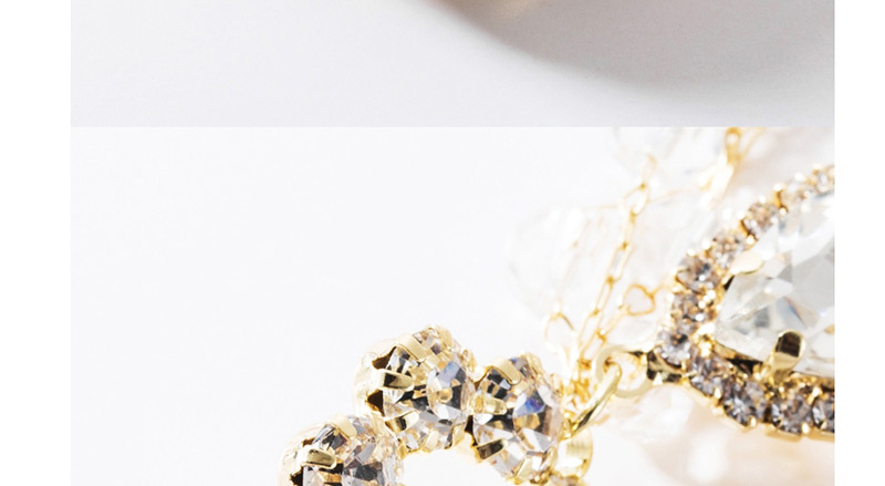 Fashion Color  Silver Needle Acrylic Diamond Sequined Asymmetrical Earrings,Drop Earrings