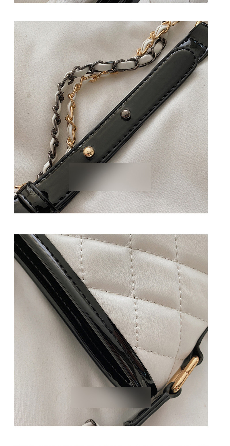 Fashion Brown Embroidery Line Rhombic Slung Shoulder Bag,Handbags