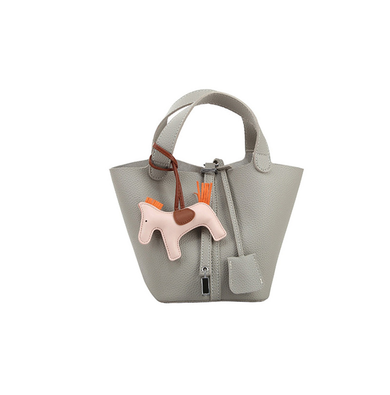 Fashion Gray Pony Pendant Belt Buckle Portable Mother Bag,Handbags