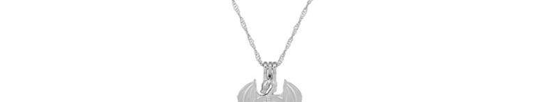 Fashion Shark Pearl Openwork Oyster Cage Necklace,Pendants