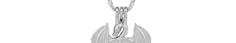 Fashion Dolphin Pearl Openwork Oyster Cage Necklace,Pendants