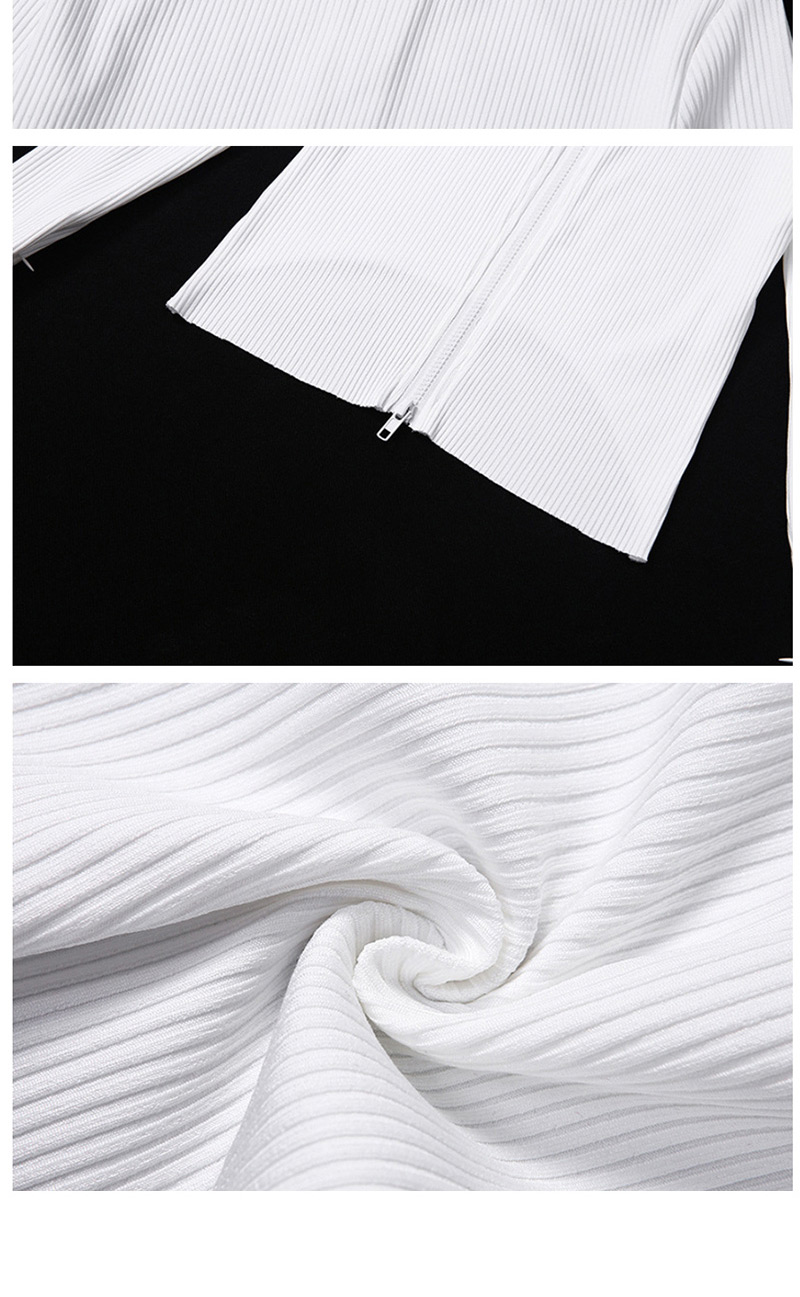 Fashion White Knit Cardigan,Tank Tops & Camis