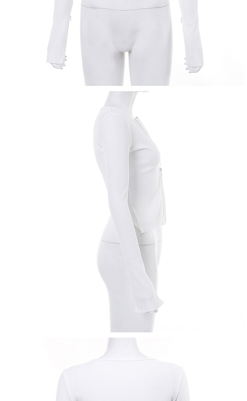 Fashion White Knit Cardigan,Tank Tops & Camis