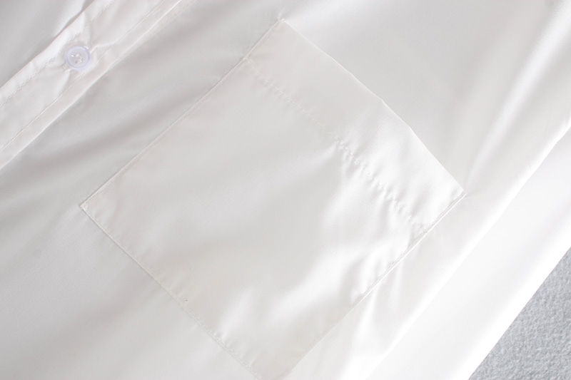 Fashion White Pocket Shirt,Tank Tops & Camis