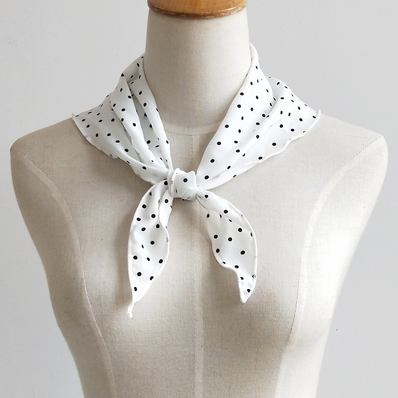 Fashion Shallow Army Green Small Dot Triangle Scarf,Thin Scaves