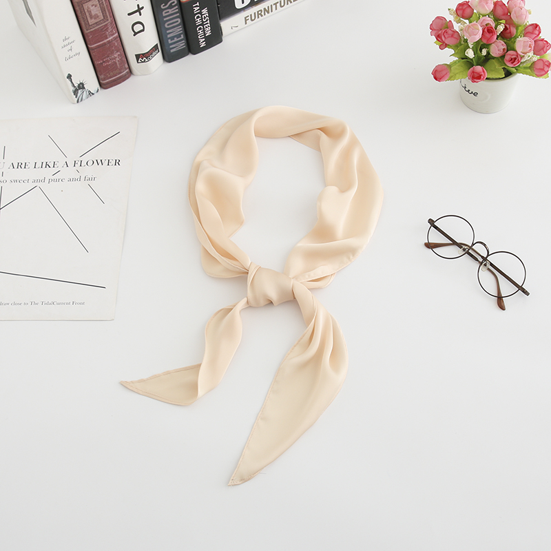 Fashion Black Simulation Silk Ribbon Long Silk Scarf,Thin Scaves