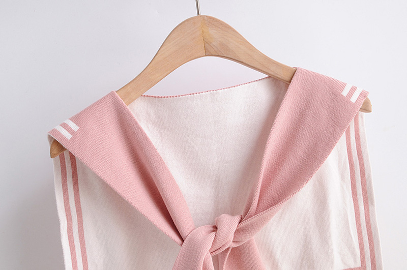 Fashion Pink Fake Collar Knotted Double-knit Shawl,Thin Scaves
