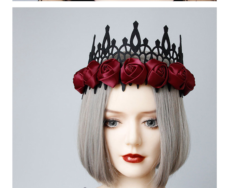 Fashion Red Flower Crown,Festival & Party Supplies