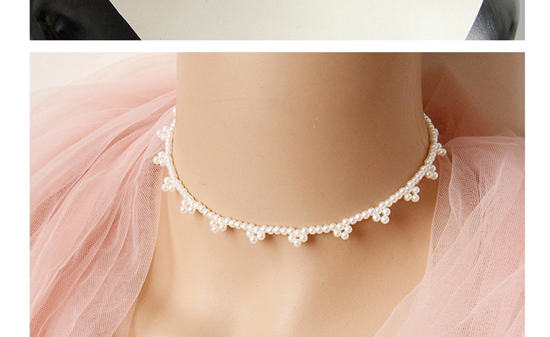 Fashion White Artificial Pearl Necklace,Festival & Party Supplies