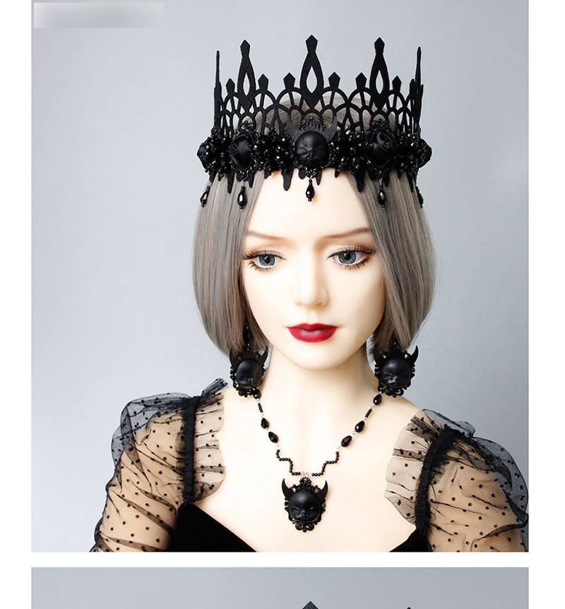 Fashion Black Death Devil Witch Crown,Festival & Party Supplies
