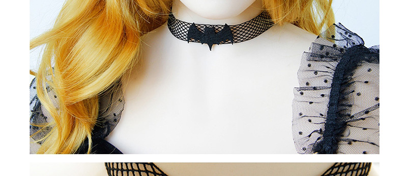 Fashion Black Bat Mesh Necklace,Festival & Party Supplies