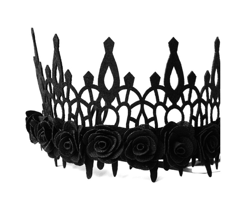Fashion Black Flower Crown,Festival & Party Supplies