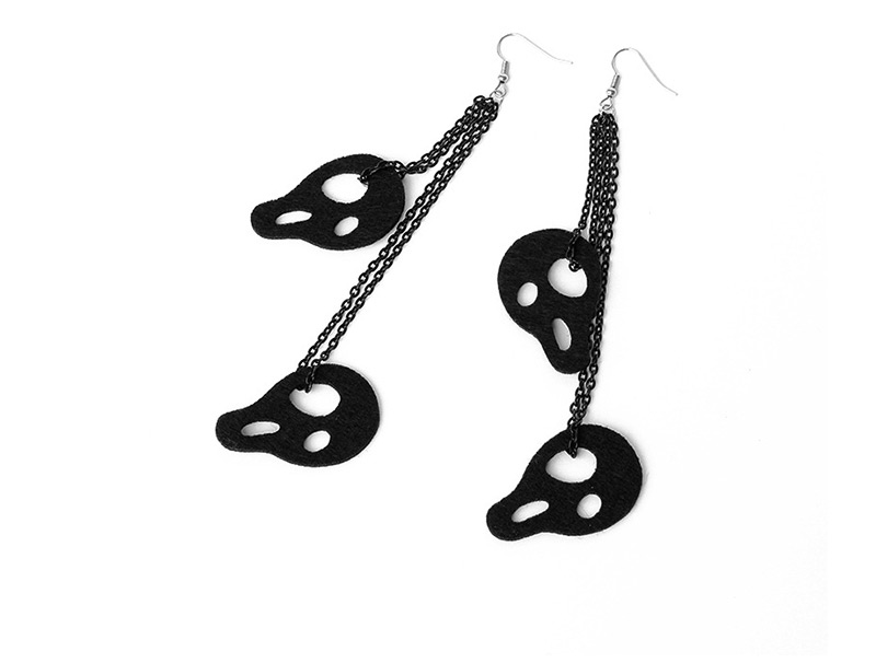 Fashion Black Taro Earrings,Festival & Party Supplies