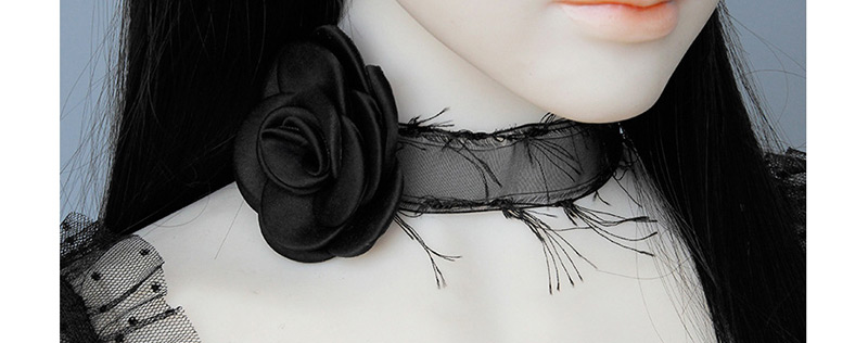 Fashion Black Rose Tassel Necklace,Festival & Party Supplies